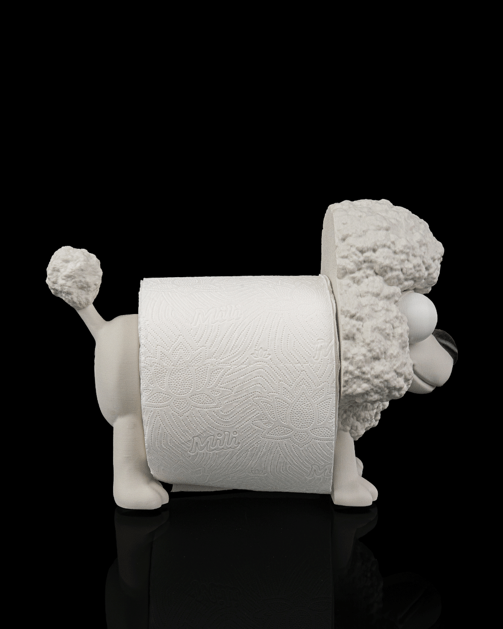 3D Printed Bathroom Toilet Paper Roll Holder - Poopoodle