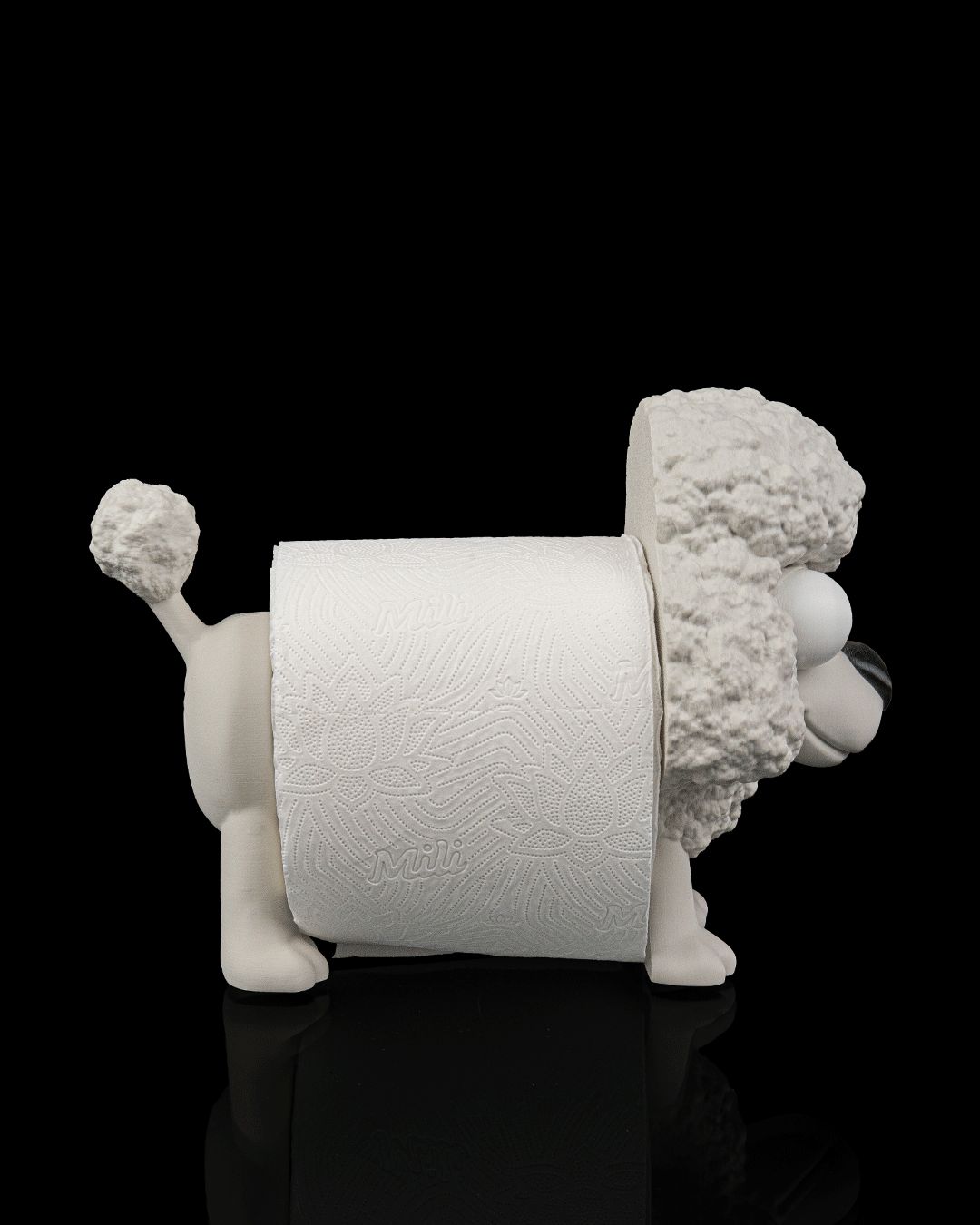 3D Printed Bathroom Toilet Paper Roll Holder - Poopoodle