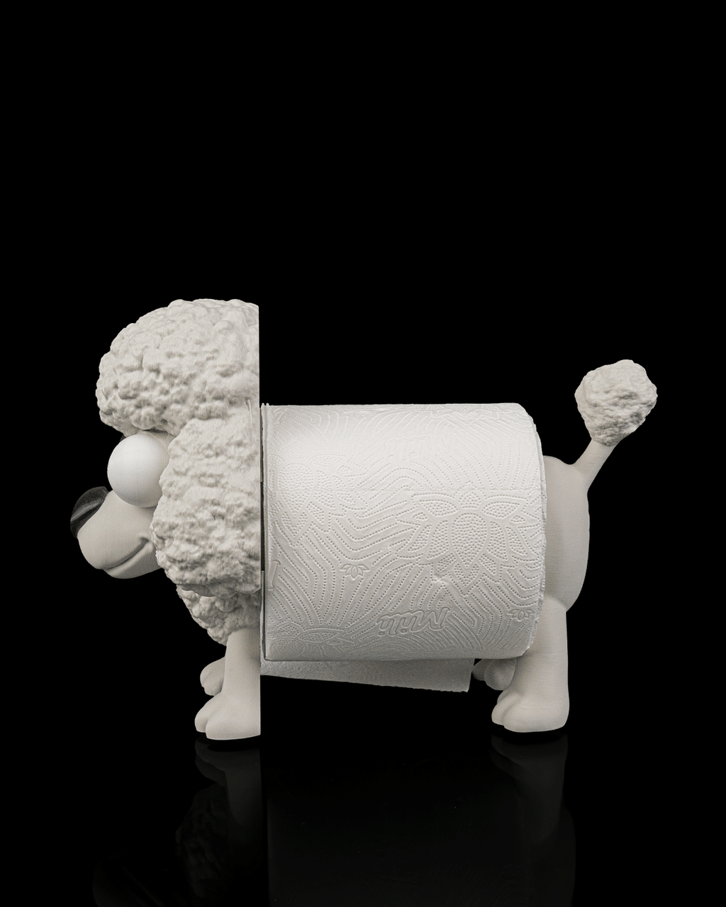 3D Printed Bathroom Toilet Paper Roll Holder - Poopoodle