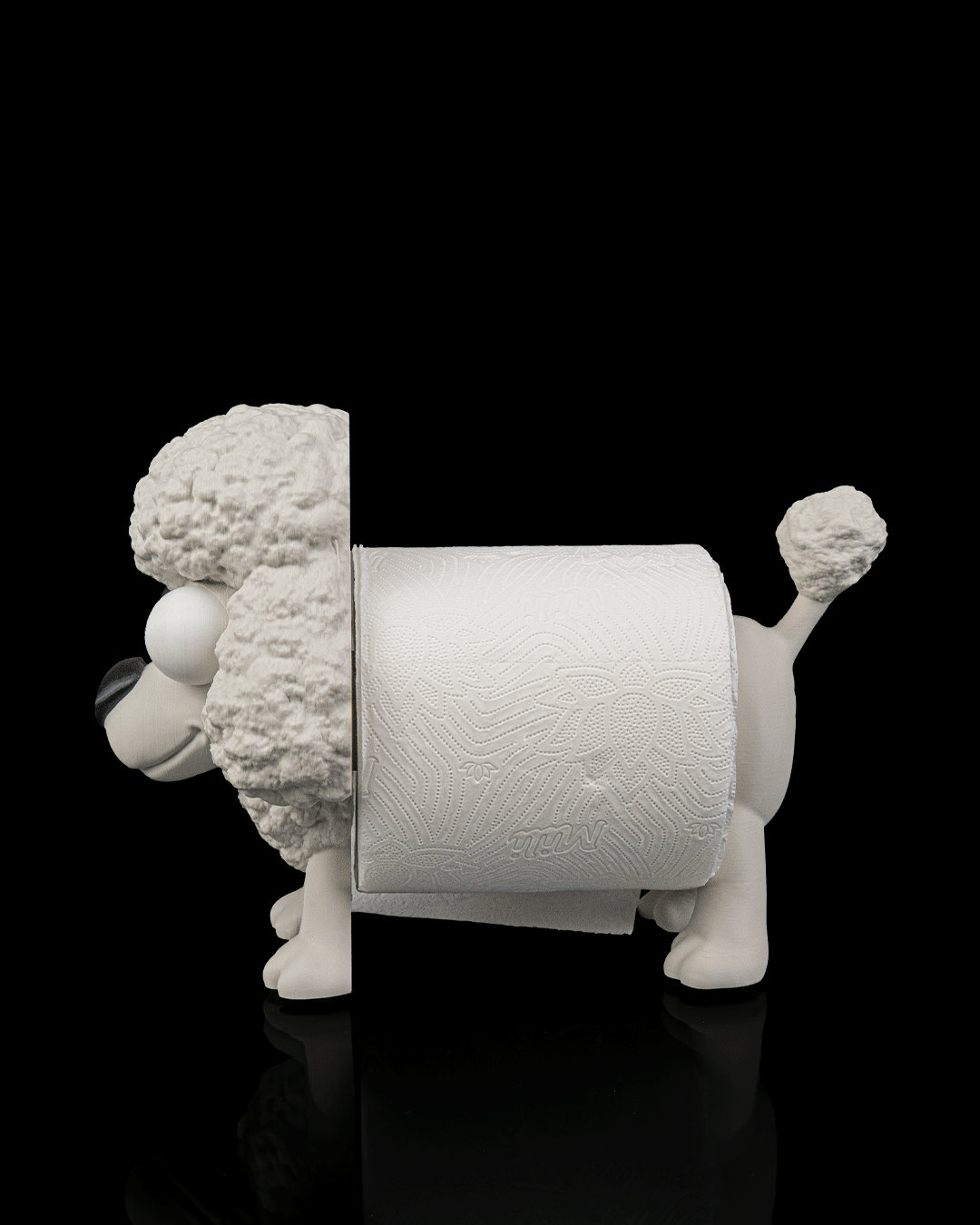 3D Printed Bathroom Toilet Paper Roll Holder - Poopoodle