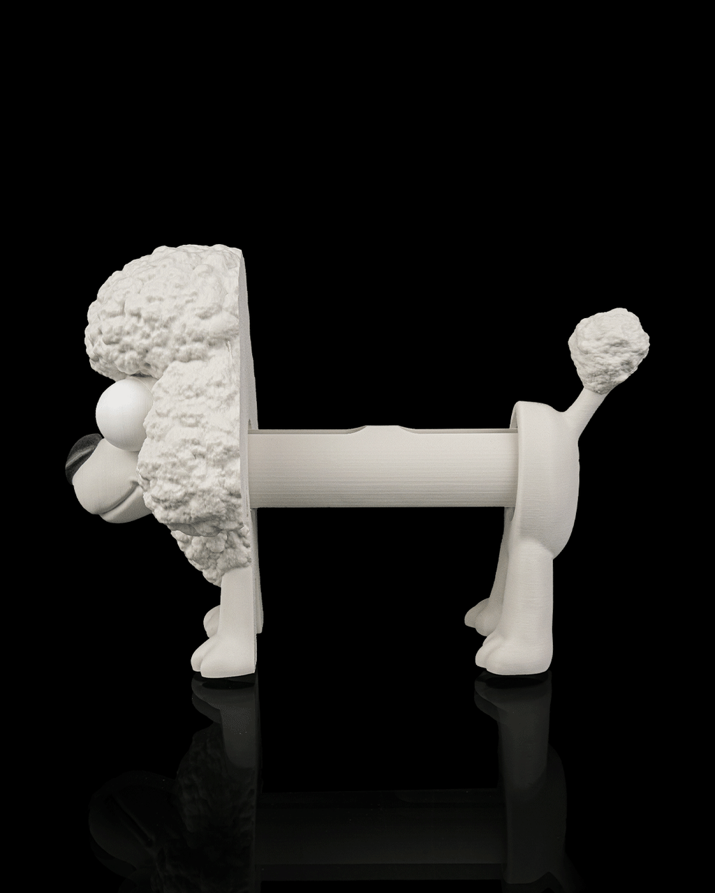 3D Printed Bathroom Toilet Paper Roll Holder - Poopoodle