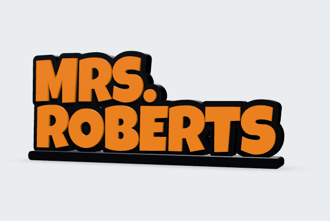 LARGE Personalised Teacher Desk Name Sign ‚Äì Nursery & School Desk Gift