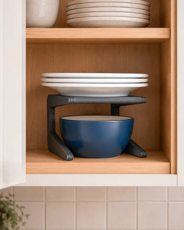 3D Printed Kitchen Storage Shelf Riser