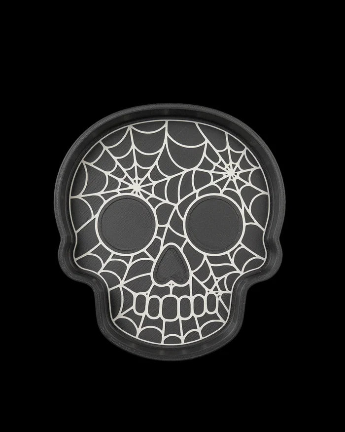 3D Printed Halloween Skull Web - Trinket Dish