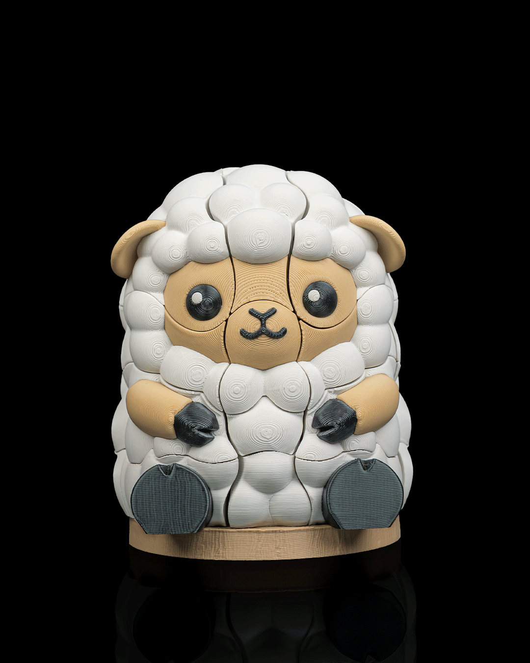 3D Printed Toy Jigsaw Puzzle - Wooly Build