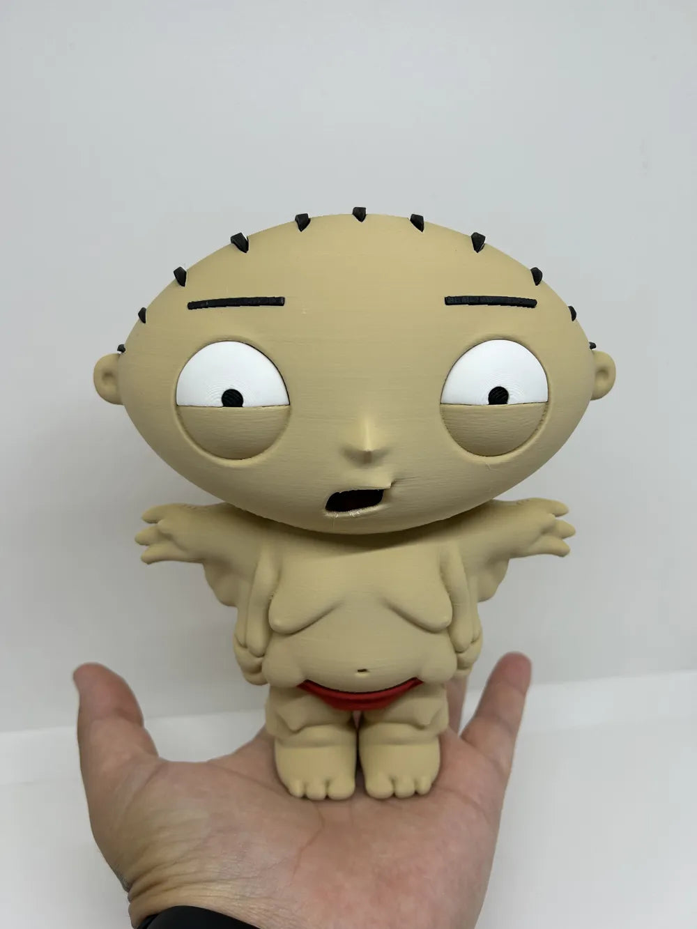 3D Printed Toy Action Figure Model - Stewie after steroids image 0