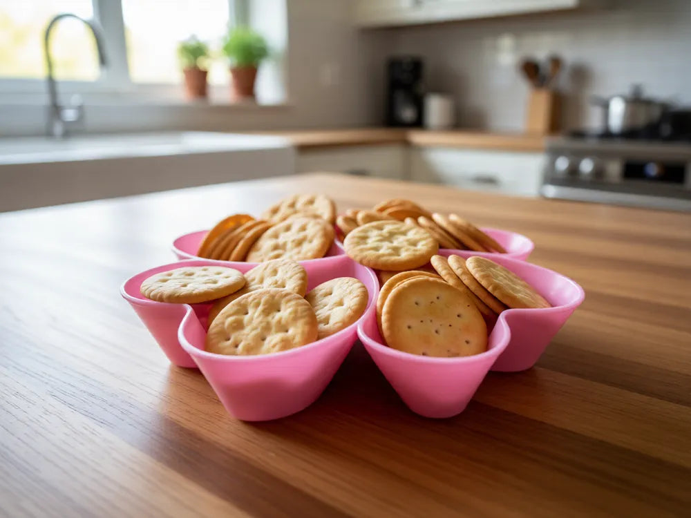 3D Printed Multi-Compartment Snack Serving Bowl- Any Colour image 0