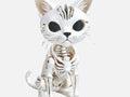 3D Printed Halloween Articulated Flexi Skeleton Cat - Choice Of Colours image 0