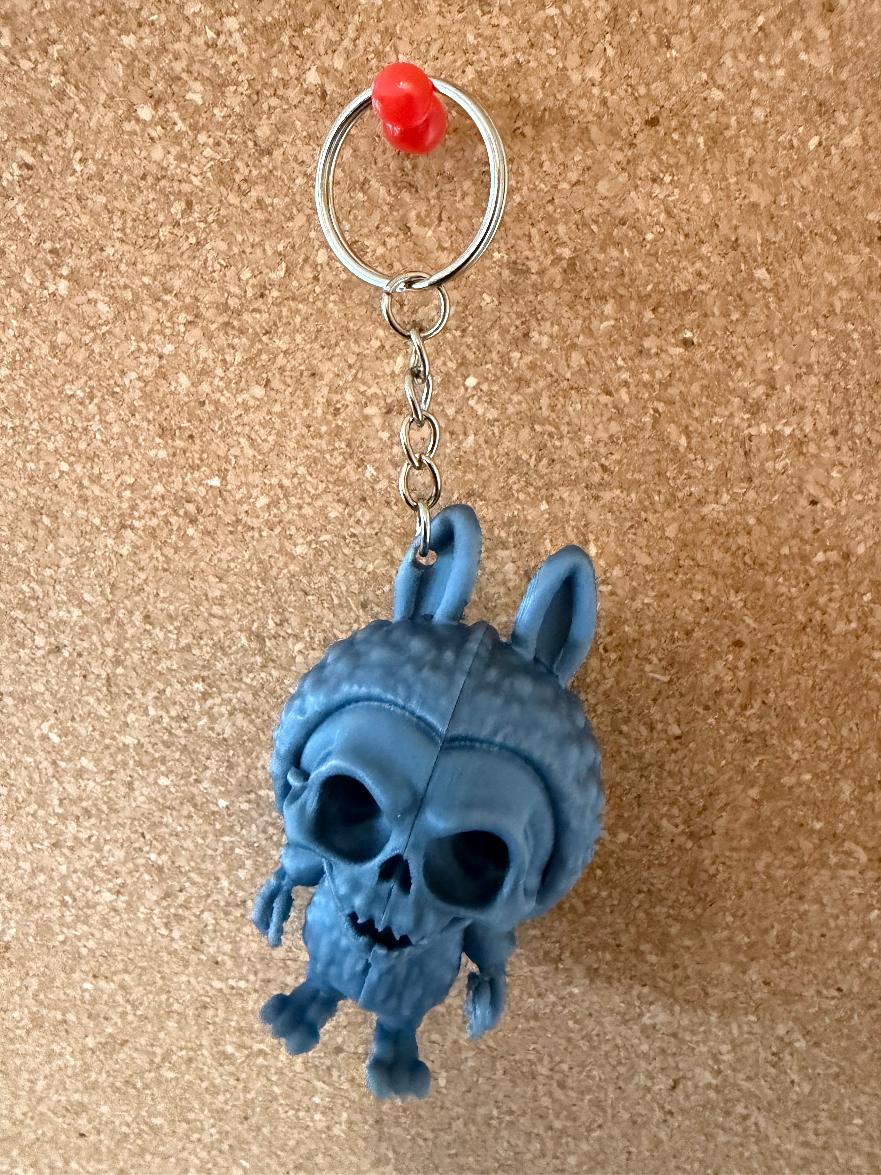 3D Printed Key Ring - Scary Bunny image 0
