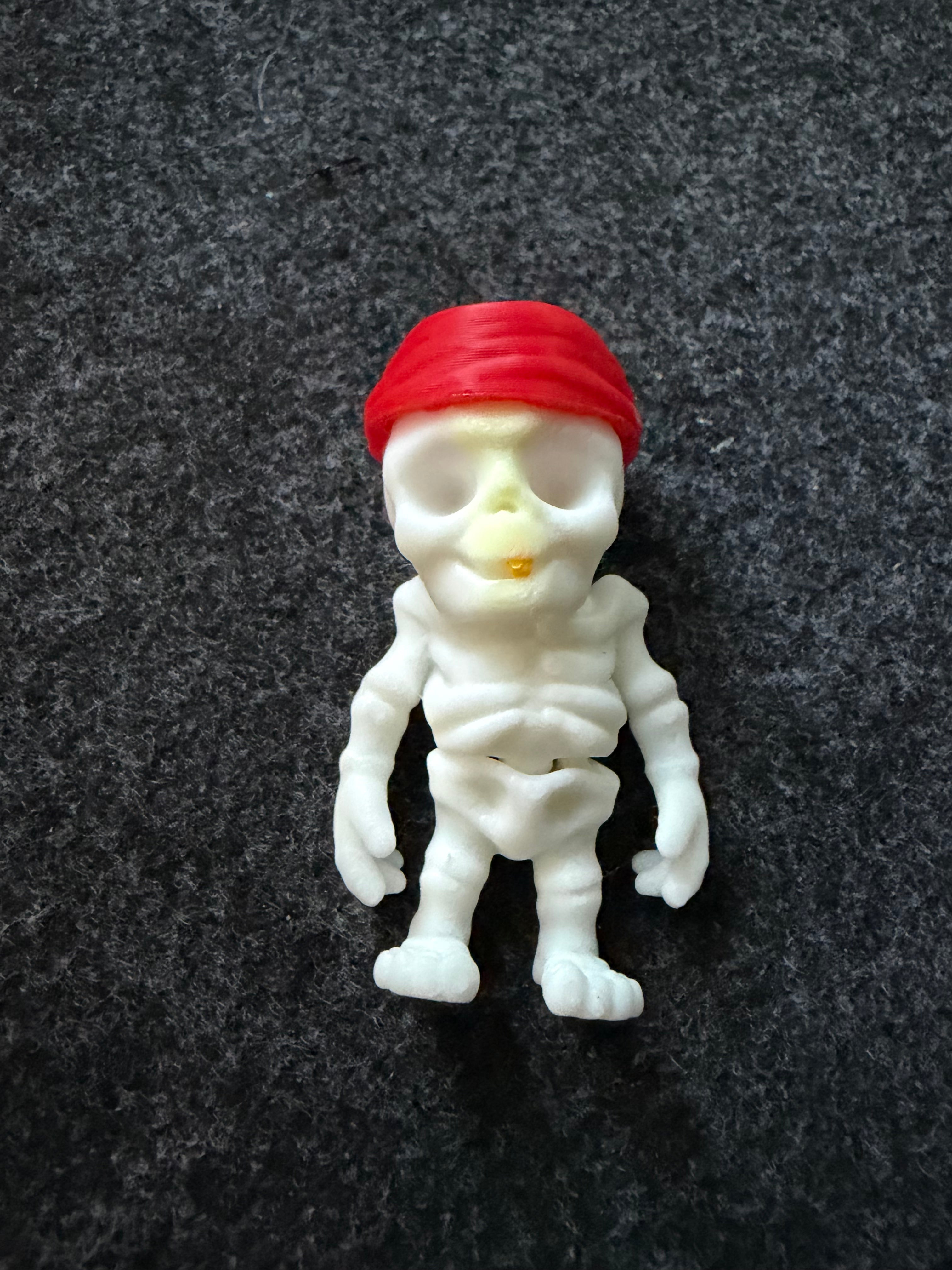 3D Printed Fidget Toy - Articulated Flexi Mummy Skeleton image 0