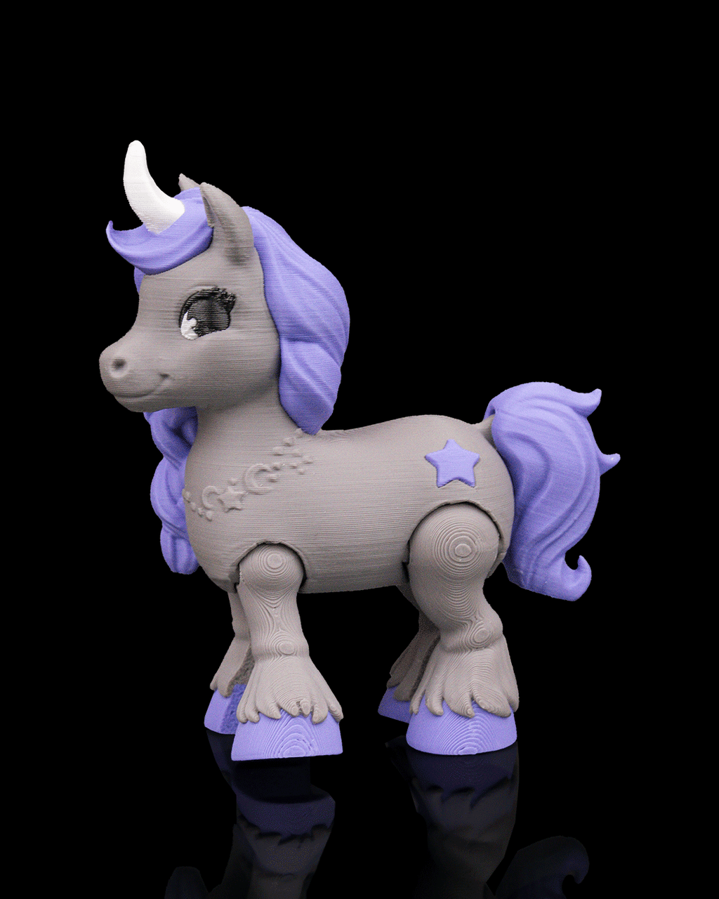 3D Printed Flexible Unicorn Starlight Wish image 5