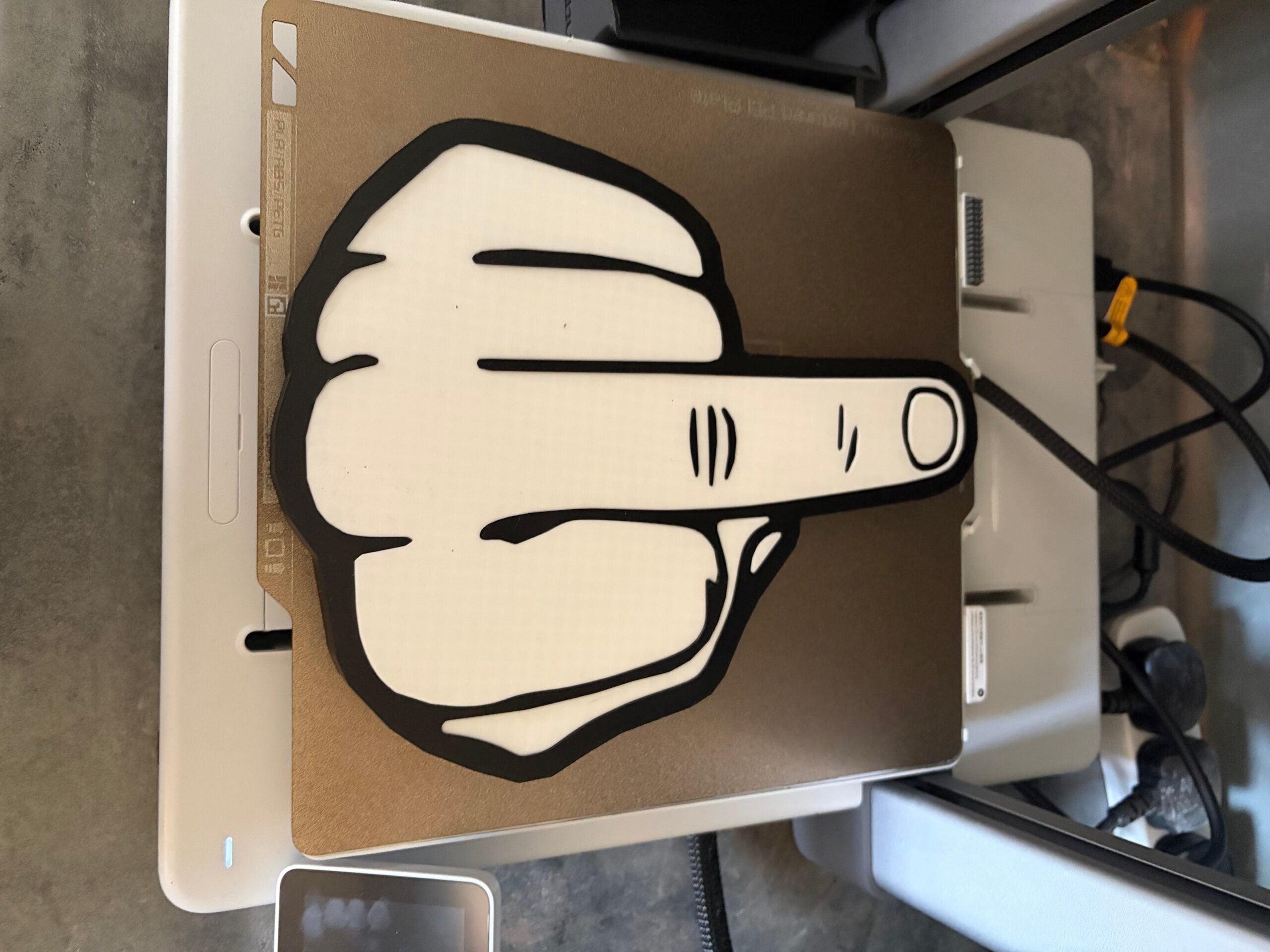 3D Printed Middle Finger Large Sign image 1