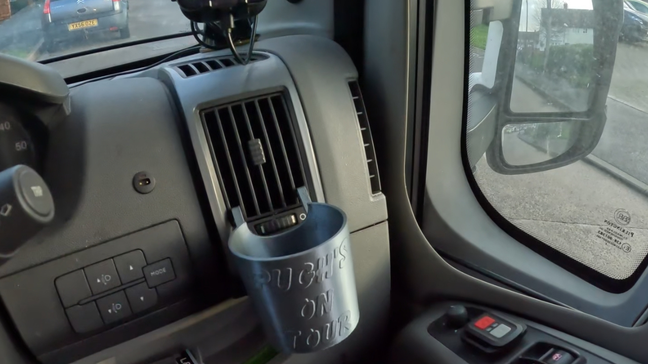 Pughs On Tour - Air Vent Mounted Travel Mug Holder - Fits Costa Cup image 0