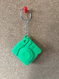 3D Printed Key Ring - Retro Camera image 0