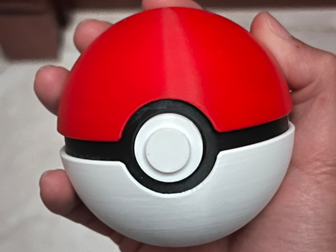 3D Printed Pokemon Pokeball Full Size image 0