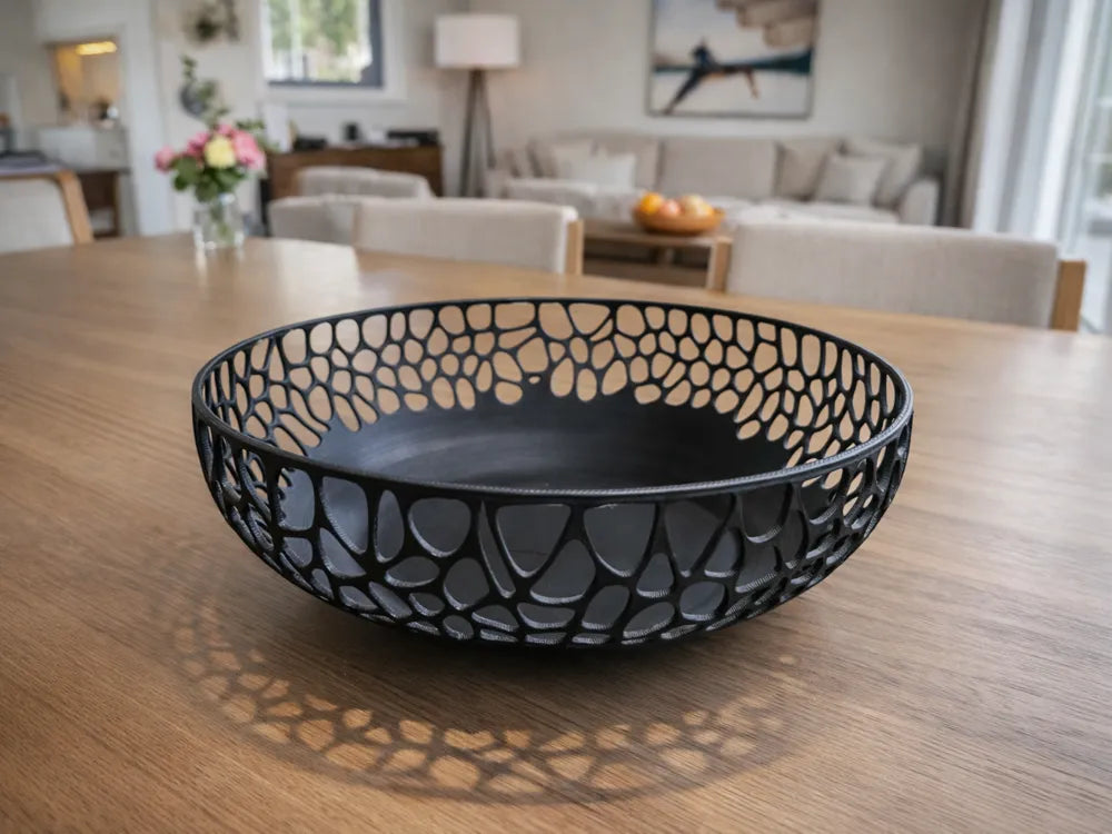 3D Printed Large Fruit Bowl 20cm Top image 0