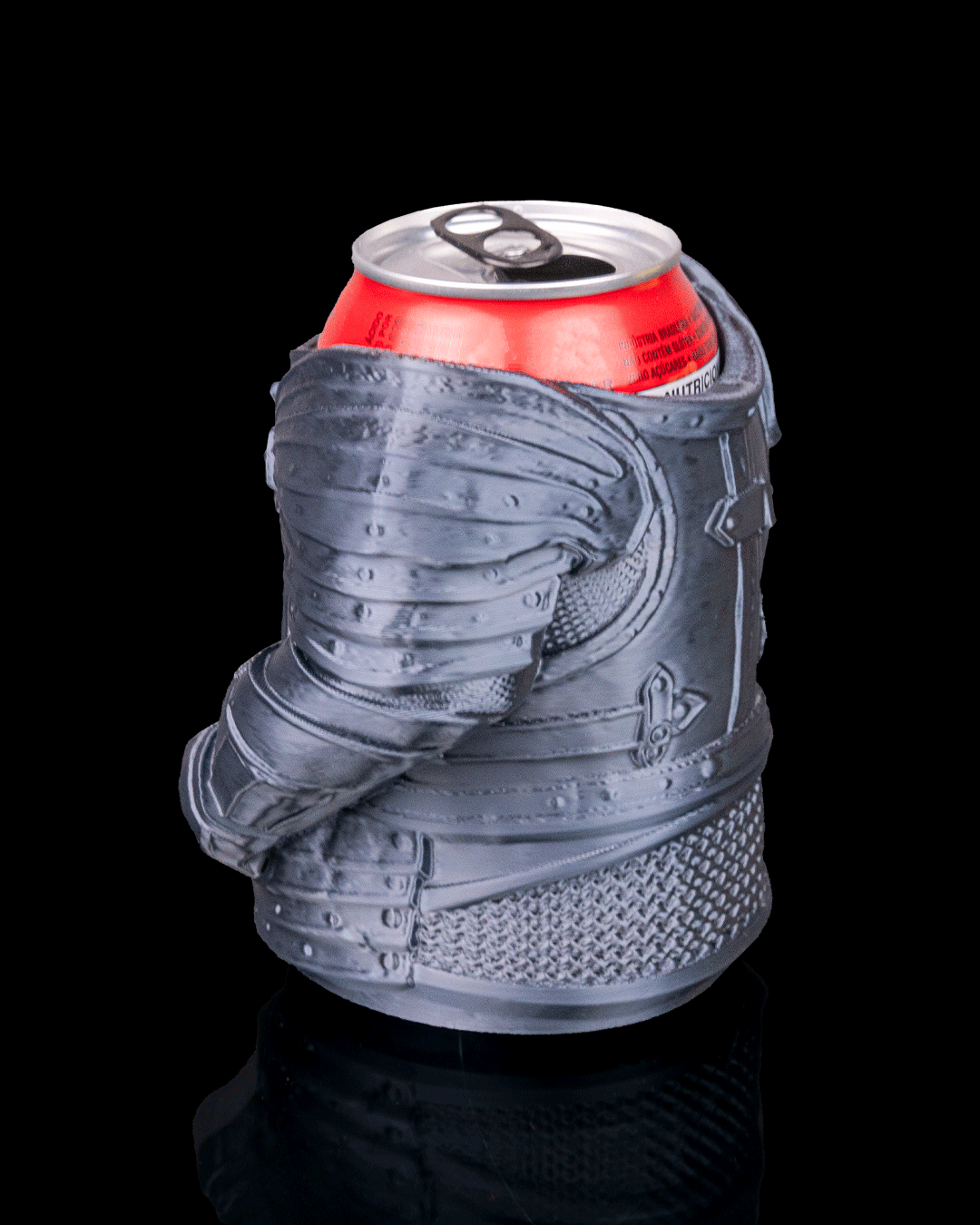 3D Printed Knight Armour Beer, Pen Can Holder image 1