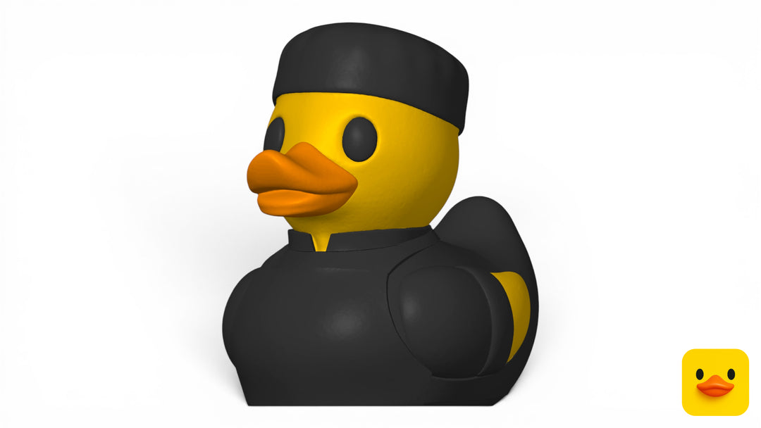 3D Printed Toy Duck Figure Model - Cook Duck image 0