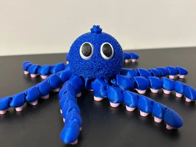 3D Printed Italian Brainrot Action Figure Model -Articulated toy Blueberrini octopussini image 0