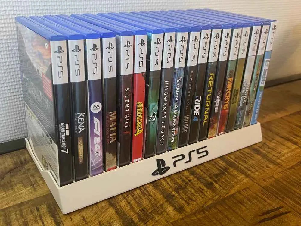 3D Printed PS5 Game Holder For 14 Games