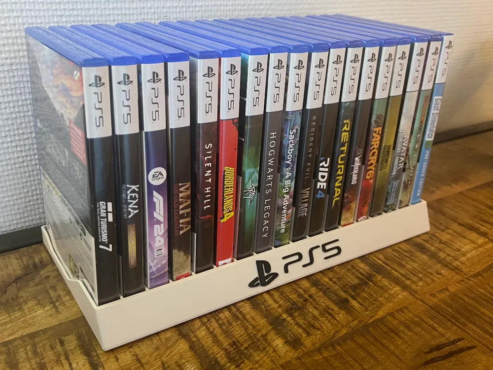 3D Printed PS5 Game Holder For 14 Games image 0