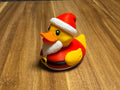 3D Printed Toy Duck Figure Model - Duck Santa image 0