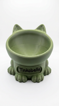3D Printed Personalized Cat Feeding Bowl - Any Colour Any Name
