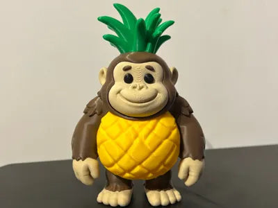 3D Printed Italian Brainrot Action Figure Model - Orangutini ananasini image 0