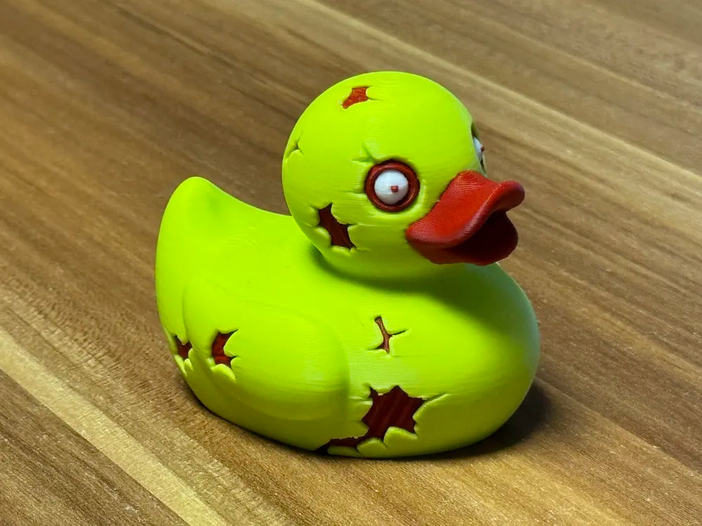 3D Printed Toy Duck Figure Model - Duck Zombie image 0