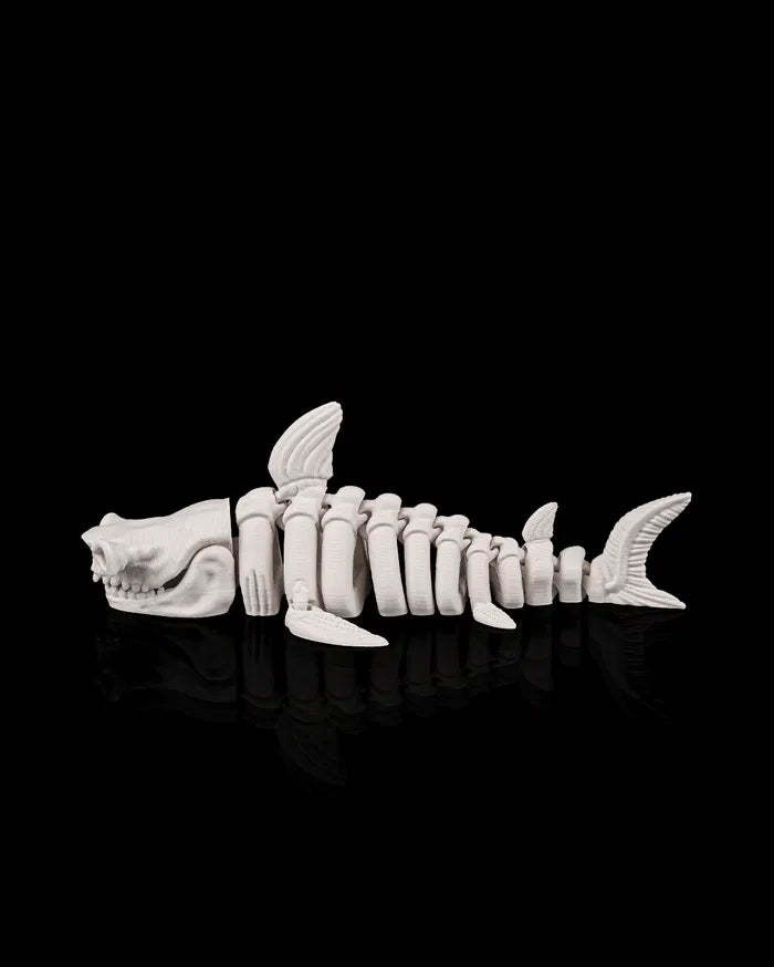 3D Printed Deep Sea Flexible Skeleton Shark image 4