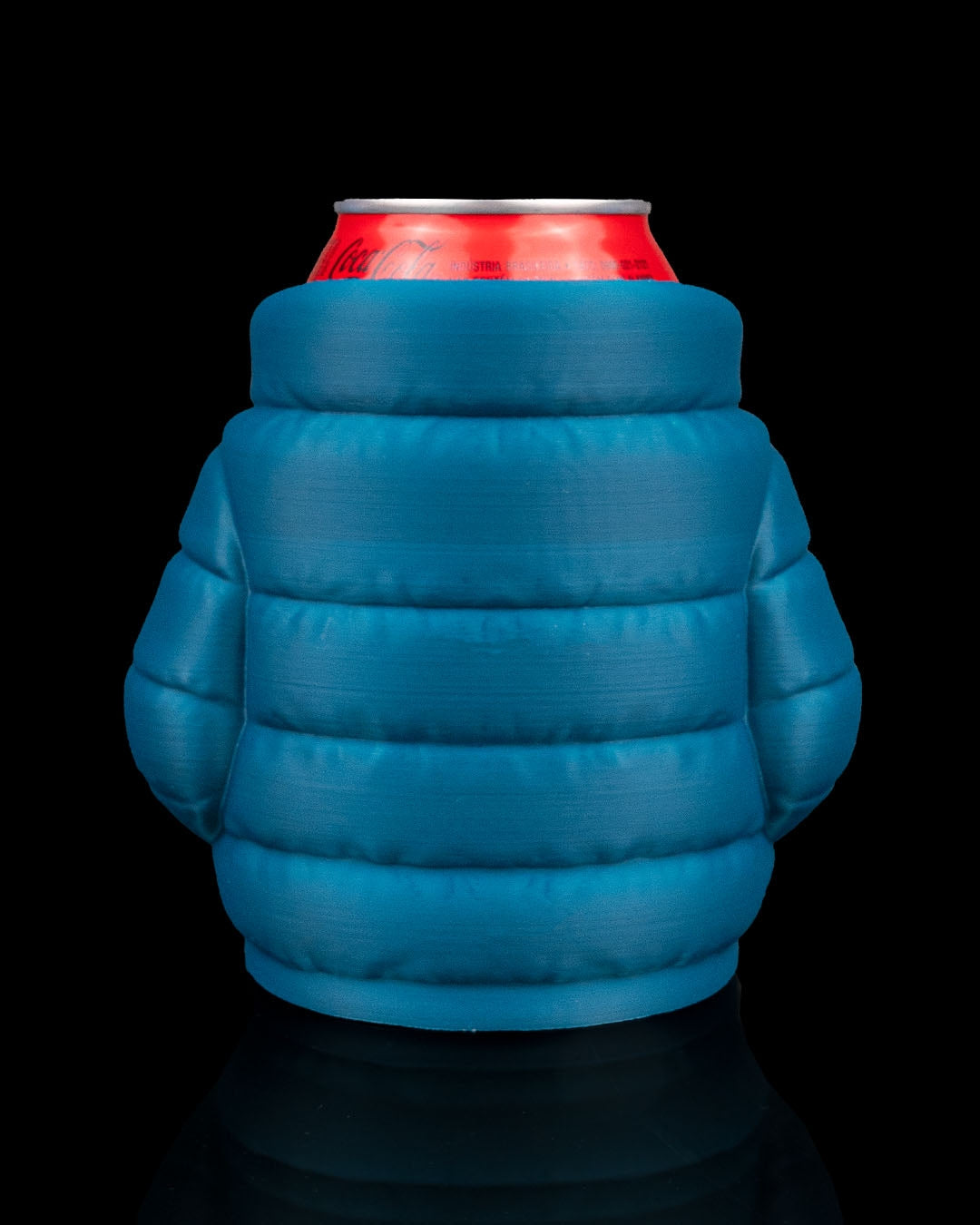 3D Printed Puffer Jacket Beer, Pen Can Holder image 2