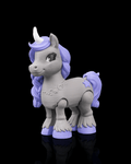 3D Printed Flexible Unicorn Starlight Wish image 0