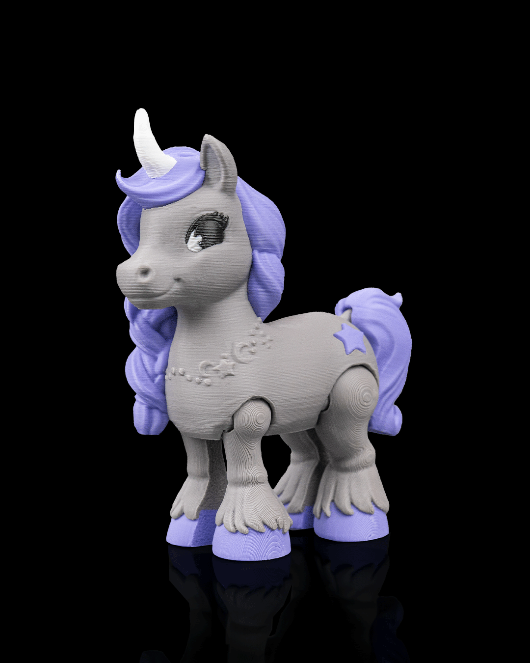 3D Printed Flexible Unicorn Starlight Wish image 0