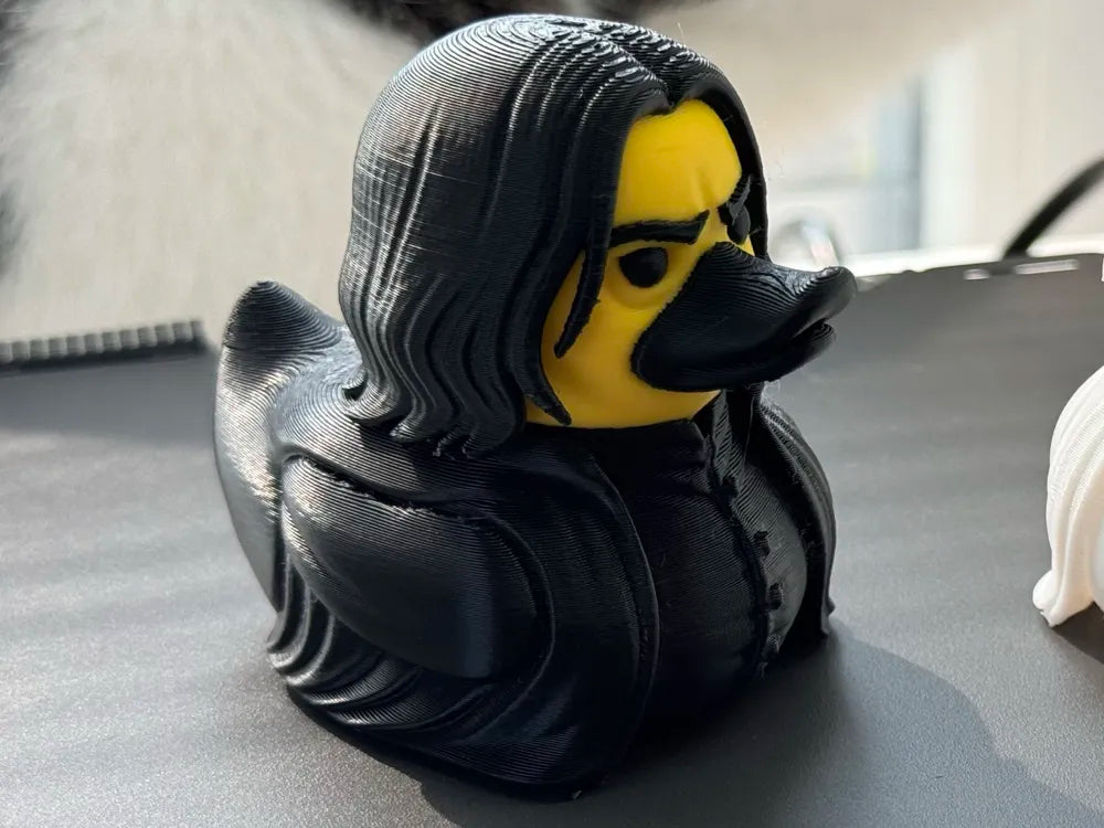 3D Printed Toy Duck Figure Model - Duck Severus Snape image 0
