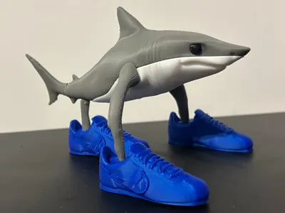 3D Printed Italian Brainrot Action Figure Model - Tralalero tralala image 0