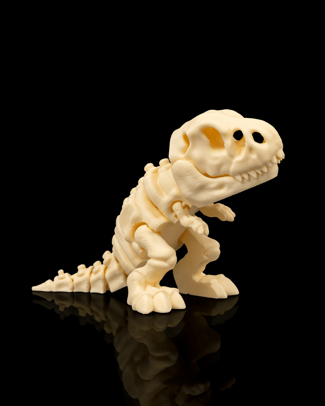 3D Printed Fexible Dinosaur - Skeleton T-Rex Fidget Toy image 0
