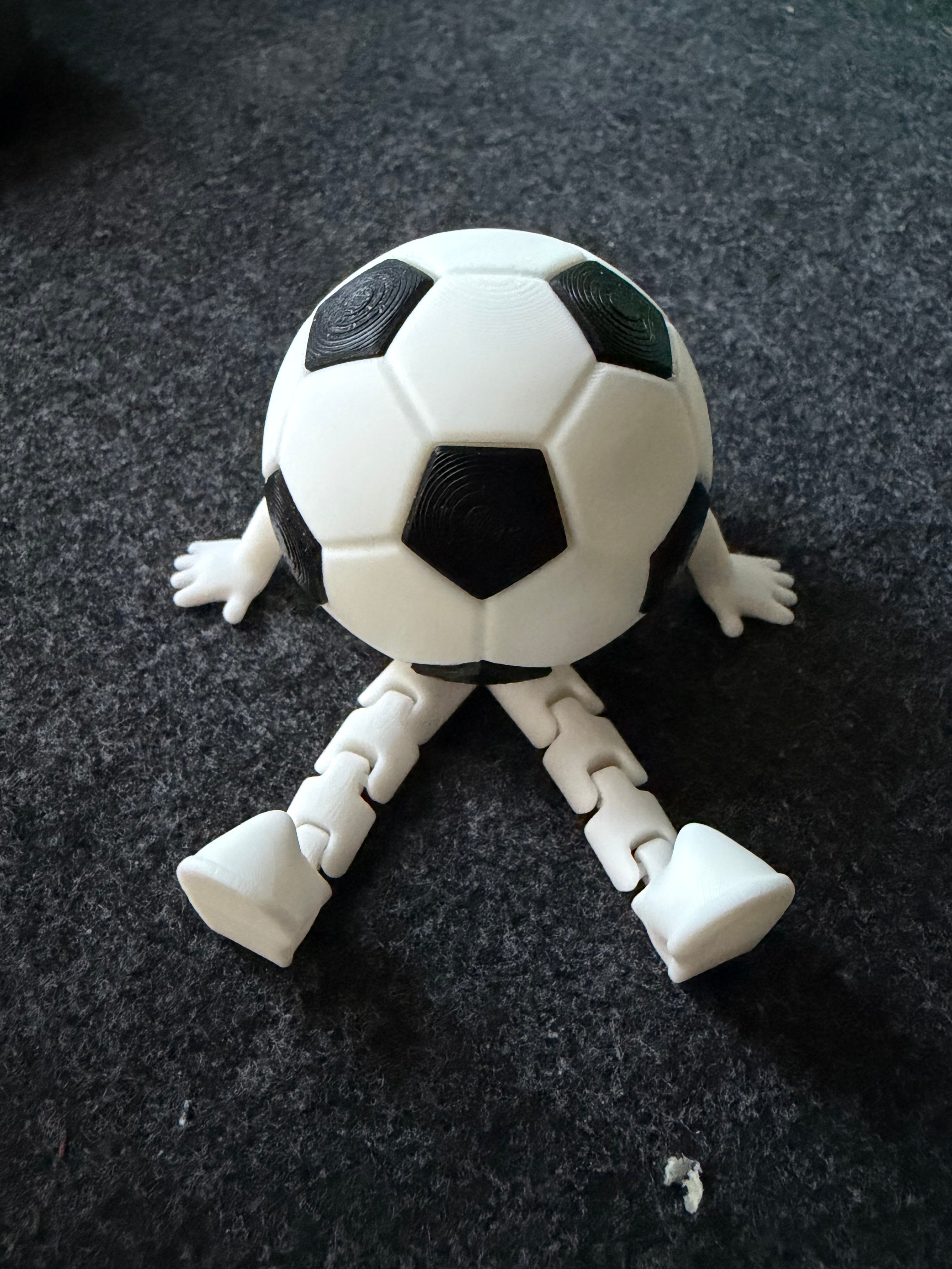 3D Printed Fidget Toy - Articulated Flexi Football Buddy image 0
