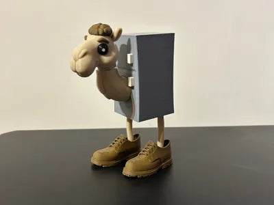 3D Printed Italian Brainrot Action Figure Model -Frigo camelo bufo fardelo image 0