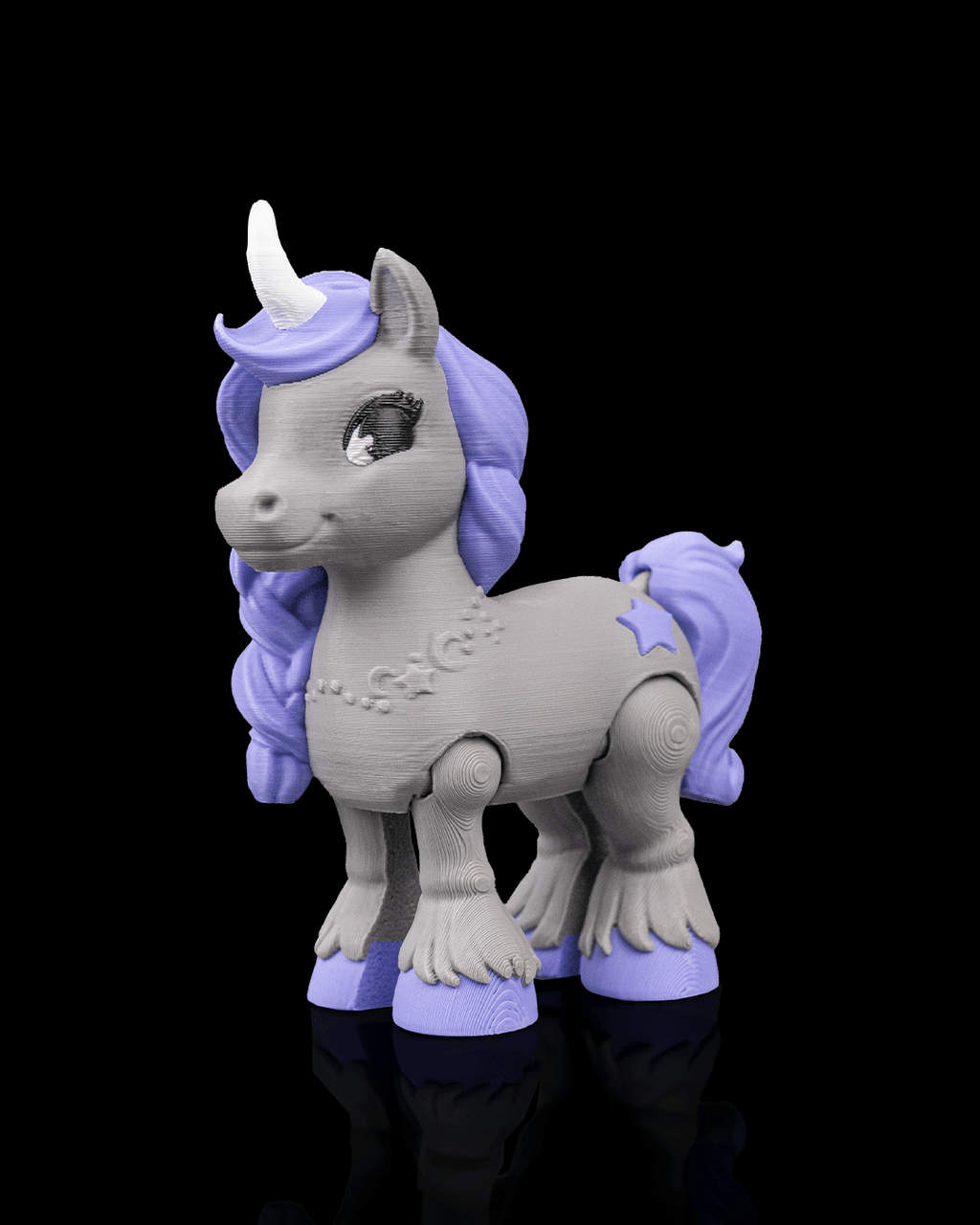 3D Printed Flexible Unicorn Starlight Wish image 1
