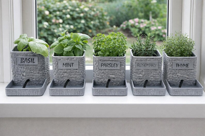 3D Printed Herb Planter - Kitchen Garden image 0