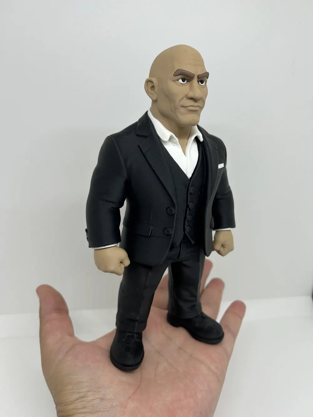 3D Printed Toy Action Figure Model - The rock image 0
