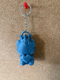 3D Printed Key Ring - Kitty With Love Heart image 0