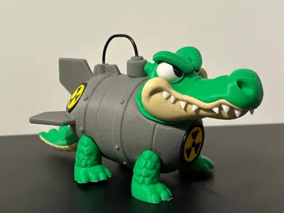 3D Printed Italian Brainrot Action Figure Model - Bombardino crocodilo image 0