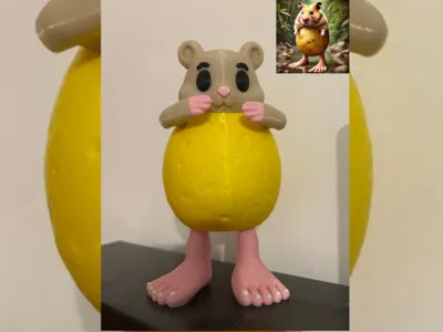 3D Printed Italian Brainrot Action Figure Model - PIPI POTATO image 0