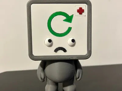 3D Printed Italian Brainrot Action Figure Model -BIDIDI BIDIDI BOOT image 0
