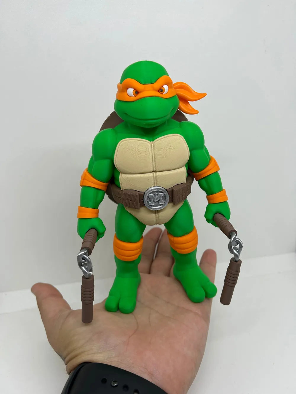 3D Printed Toy Action Figure Model - Michelangelo - Ninja turtles image 0