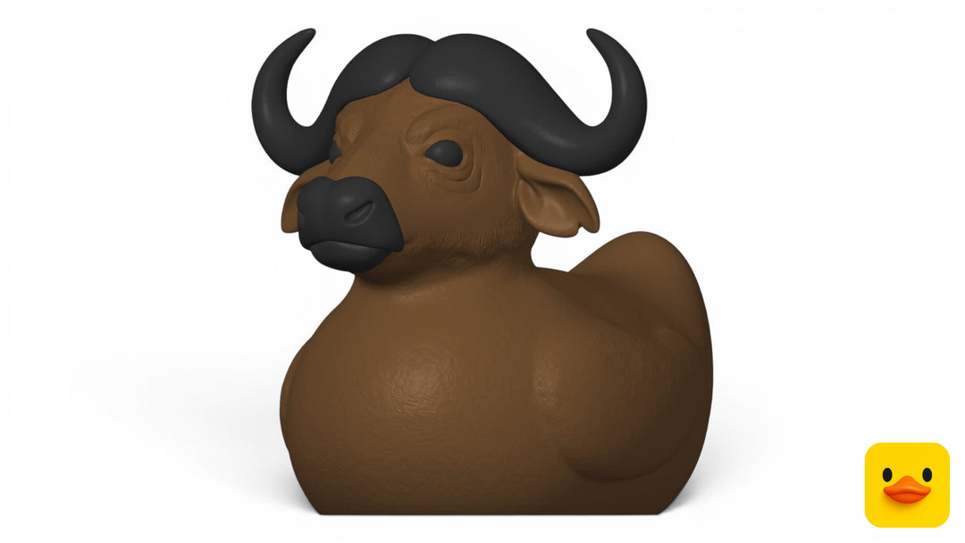 3D Printed Toy Duck Figure Model - Buffalo Duck image 0