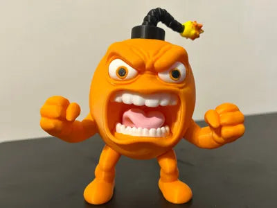 3D Printed Italian Brainrot Action Figure Model - Sbrocco se tocco image 0