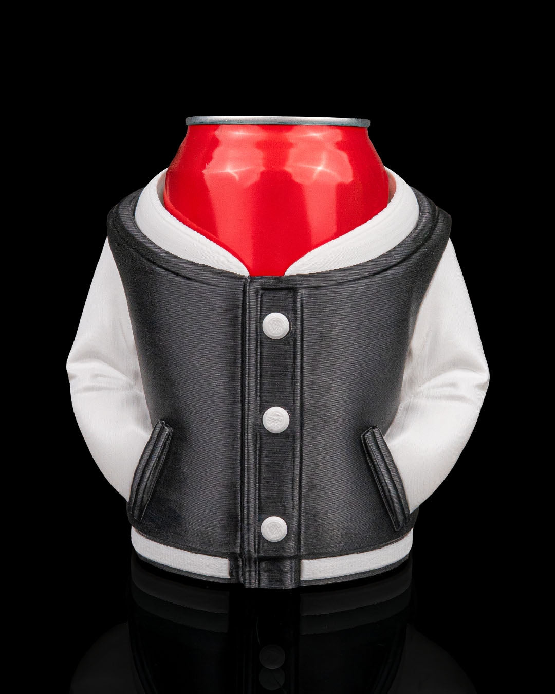 3D Printed Varsity Jacket, Beer, Pen Can Holder image 1