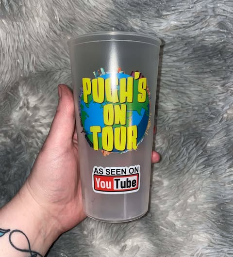 Pughs On Tour 1 Pint Reusable Plastic Tumbler image 0